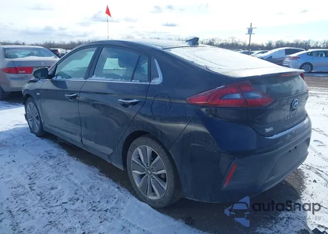 2017 Hyundai Ioniq Limited z USA, uszkodzony, nr VIN KMHC85LC3HU020705